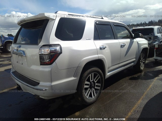 JTEBU5JR3H5457354 - 2017 TOYOTA 4RUNNER SR5 PREM/LTDL/TRAIL/TRD YELLOW photo 4