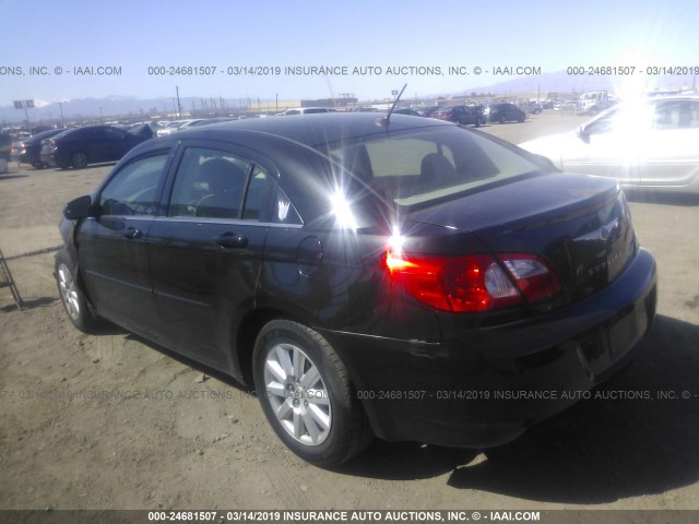 1C3LC46K48N223178 - 2008 CHRYSLER SEBRING LX BLACK photo 3