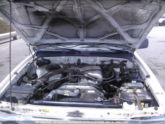 5TEGN92NX1Z877612 - 2001 TOYOTA TACOMA DOUBLE CAB PRERUNNER WHITE photo 10