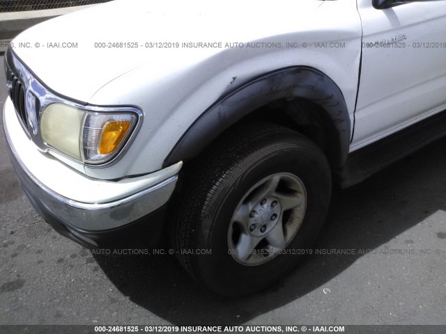 5TEGN92NX1Z877612 - 2001 TOYOTA TACOMA DOUBLE CAB PRERUNNER WHITE photo 6