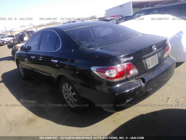 JTHBF30G920013739 - 2002 LEXUS ES 300 BLACK photo 3