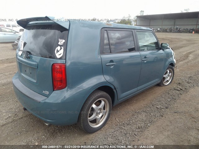 JTLKE50E481036724 - 2008 TOYOTA SCION XB BLUE photo 4