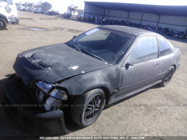 1HGEJ2147PL008848 - 1993 HONDA CIVIC DX 黑色 照片 2