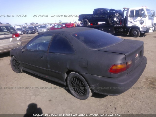 1HGEJ2147PL008848 - 1993 HONDA CIVIC DX 黑色 照片 3