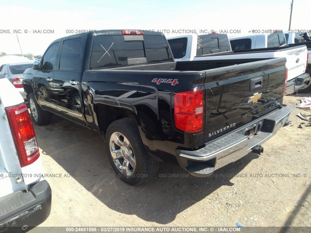 3GCUKSEJ5EG441408 - 2014 CHEVROLET SILVERADO K1500 LTZ BLACK photo 3