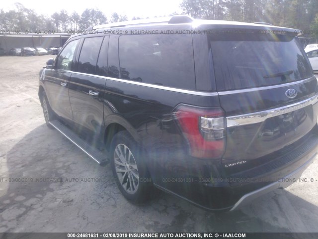 1FMJK2AT3JEA47350 - 2018 FORD EXPEDITION MAX LIMITED BLACK photo 3