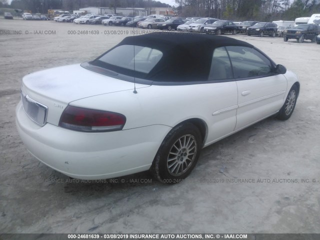 1C3EL55R54N108113 - 2004 CHRYSLER SEBRING LXI WHITE photo 4