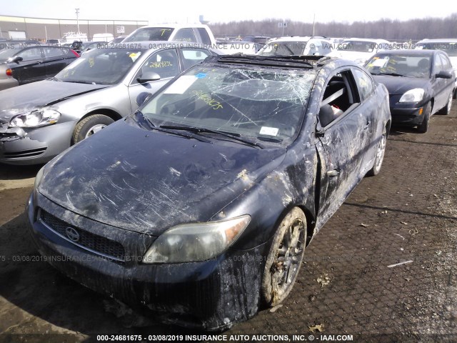 JTKDE177450007352 - 2005 TOYOTA SCION TC შავი ფოტო 2