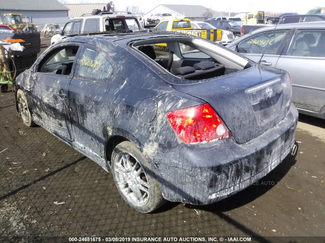 JTKDE177450007352 - 2005 TOYOTA SCION TC შავი ფოტო 3