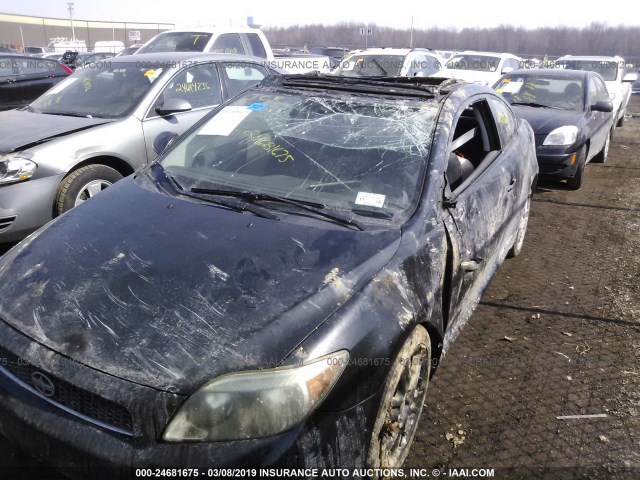JTKDE177450007352 - 2005 TOYOTA SCION TC შავი ფოტო 6