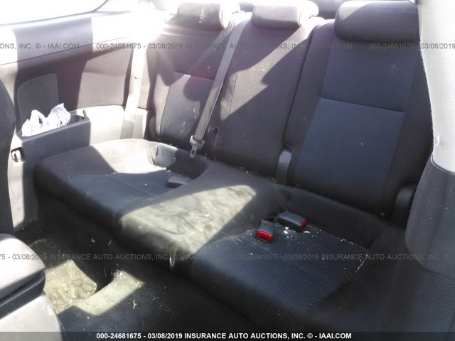 JTKDE177450007352 - 2005 TOYOTA SCION TC შავი ფოტო 8