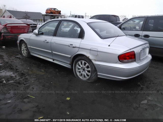 KMHWF35H84A072052 - 2004 HYUNDAI SONATA GLS/LX SILVER photo 3