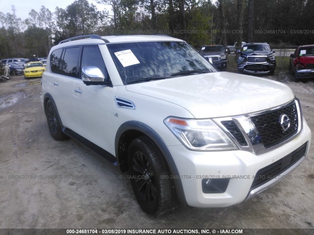 JN8AY2NF5H9301705 - 2017 NISSAN ARMADA PLATINUM WHITE photo 1