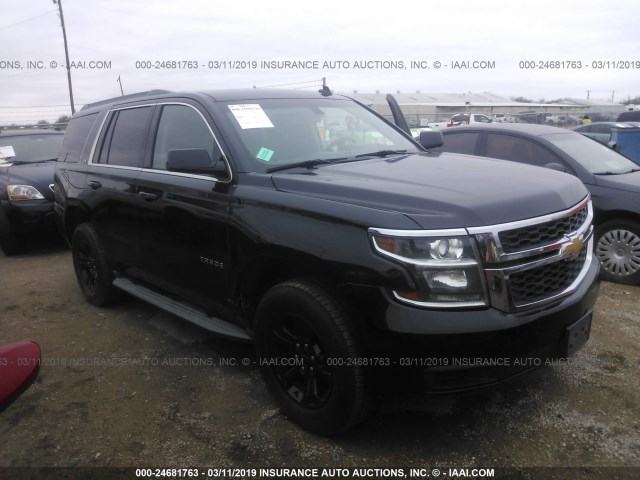 1GNSKAKC8FR190464 - 2015 CHEVROLET TAHOE K1500 LS BLACK photo 1