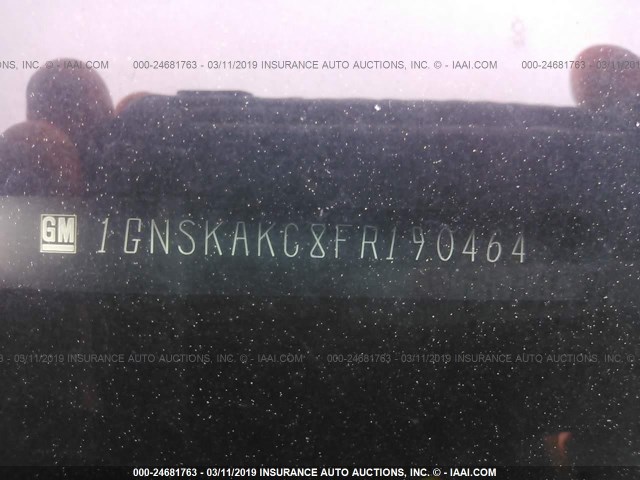 1GNSKAKC8FR190464 - 2015 CHEVROLET TAHOE K1500 LS BLACK photo 9