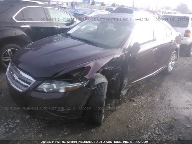 1FAHP2EWXBG127099 - 2011 FORD TAURUS SEL MAROON photo 2