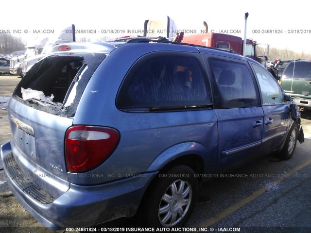 2A4GP54L37R260317 - 2007 CHRYSLER TOWN & COUNTRY TOURING BLUE photo 4