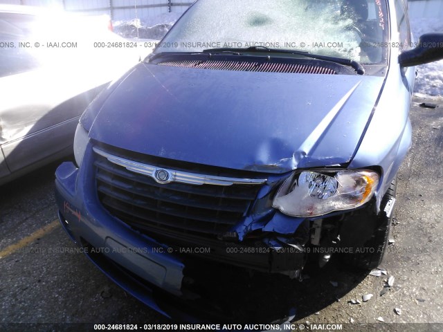 2A4GP54L37R260317 - 2007 CHRYSLER TOWN & COUNTRY TOURING BLUE photo 6