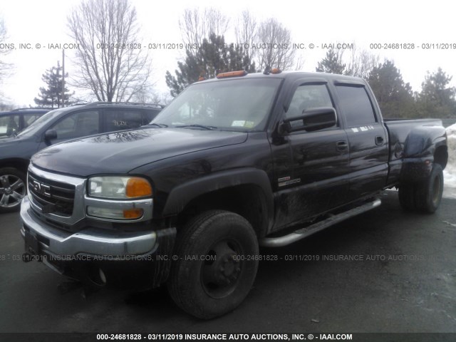 1GTJK33266F133381 - 2006 GMC NEW SIERRA K3500 BLACK photo 2