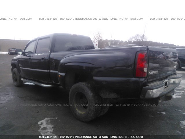 1GTJK33266F133381 - 2006 GMC NEW SIERRA K3500 BLACK photo 3