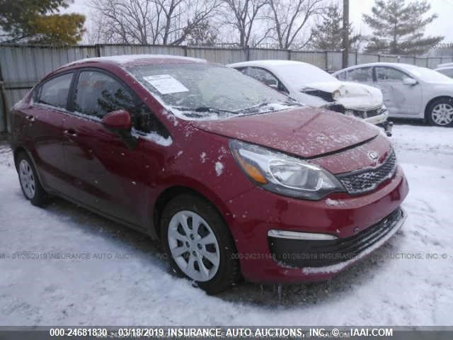 KNADM4A39H6044672 - 2017 KIA RIO LX RED photo 1