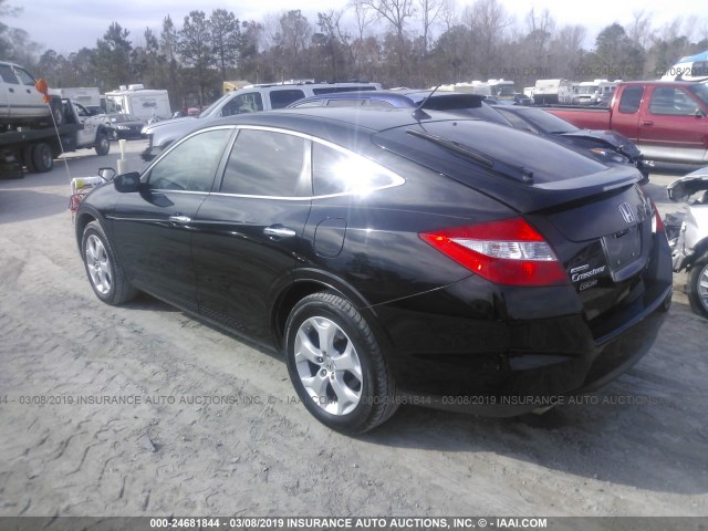 5J6TF1H53BL002614 - 2011 HONDA ACCORD CROSSTOUR EXL BLACK photo 3