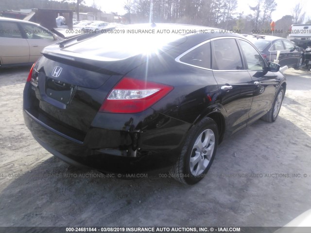 5J6TF1H53BL002614 - 2011 HONDA ACCORD CROSSTOUR EXL BLACK photo 4