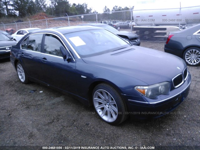 WBAGN63432DR04421 - 2002 BMW 745 LI Dark Blue photo 1