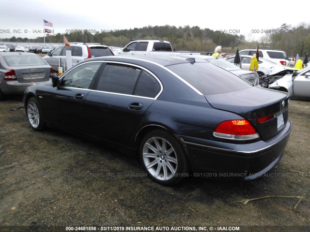 WBAGN63432DR04421 - 2002 BMW 745 LI Dark Blue photo 3