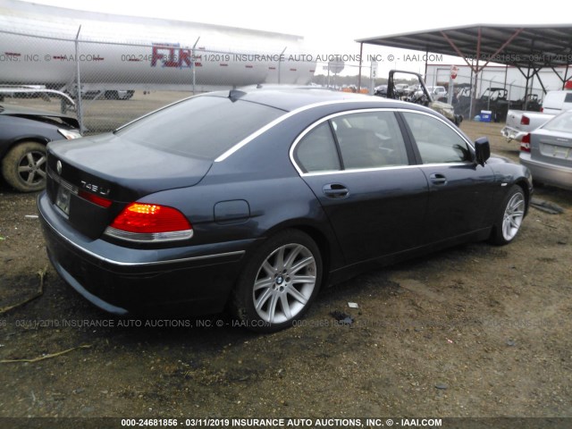 WBAGN63432DR04421 - 2002 BMW 745 LI Dark Blue photo 4