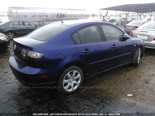 JM1BK323241130633 - 2004 MAZDA 3 S BLUE photo 4