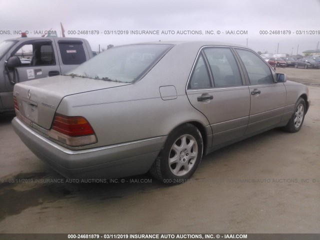 WDBGB34E8SA269617 - 1995 MERCEDES-BENZ S 350D TAN photo 4