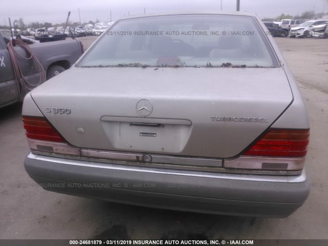 WDBGB34E8SA269617 - 1995 MERCEDES-BENZ S 350D TAN photo 6