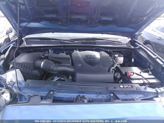 3TMAZ5CN4HM035258 - 2017 TOYOTA TACOMA DBL CAB/SR5/TRD SPORT/OR BLUE photo 10