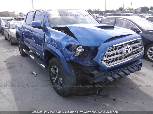 3TMAZ5CN4HM035258 - 2017 TOYOTA TACOMA DBL CAB/SR5/TRD SPORT/OR BLUE photo 6