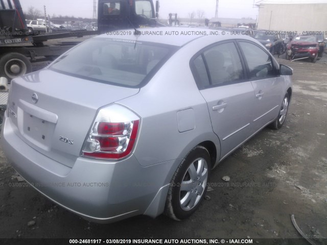 3N1AB61E27L722100 - 2007 NISSAN SENTRA 2.0/2.0S/2.0SL SILVER photo 4