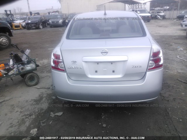 3N1AB61E27L722100 - 2007 NISSAN SENTRA 2.0/2.0S/2.0SL SILVER photo 6