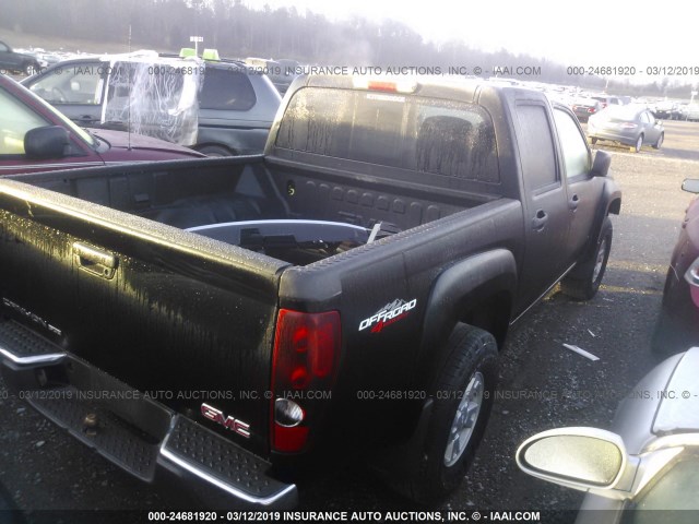 1GTDT13E478108073 - 2007 GMC CANYON BLACK photo 4