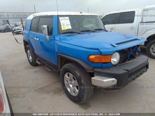 JTEBU11F770042595 - 2007 TOYOTA FJ CRUISER BLUE photo 1