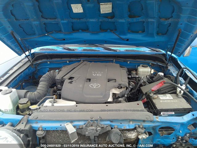 JTEBU11F770042595 - 2007 TOYOTA FJ CRUISER BLUE photo 10