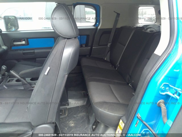 JTEBU11F770042595 - 2007 TOYOTA FJ CRUISER BLUE photo 8