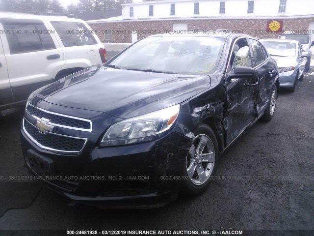1G11B5SA0DF345882 - 2013 CHEVROLET MALIBU LS BLACK photo 2
