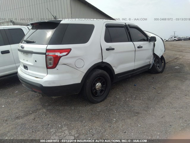 1FM5K8AR9FGA70572 - 2015 FORD EXPLORER POLICE INTERCEPTOR WHITE photo 4