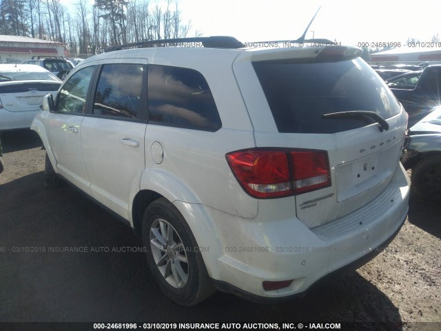 3C4PDDBG8ET263870 - 2014 DODGE JOURNEY SXT WHITE photo 3