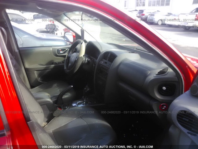 KM8SC13E83U468290 - 2003 HYUNDAI SANTA FE GLS/LX RED photo 5