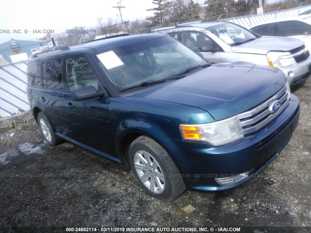 2FMGK5BCXBBD16418 - 2011 FORD FLEX SE GREEN photo 1