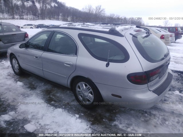 1MEFM59S54A623242 - 2004 MERCURY SABLE LS PREMIUM SILVER photo 3