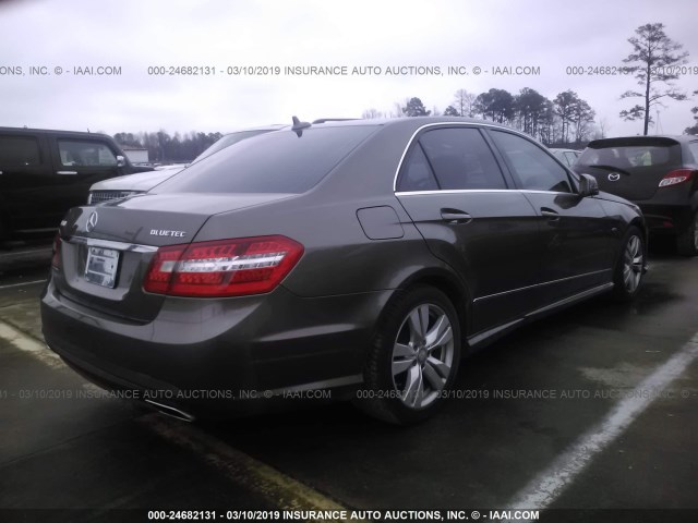 WDDHF2EB9BA365769 - 2011 MERCEDES-BENZ E 350 BLUETEC GRAY photo 4