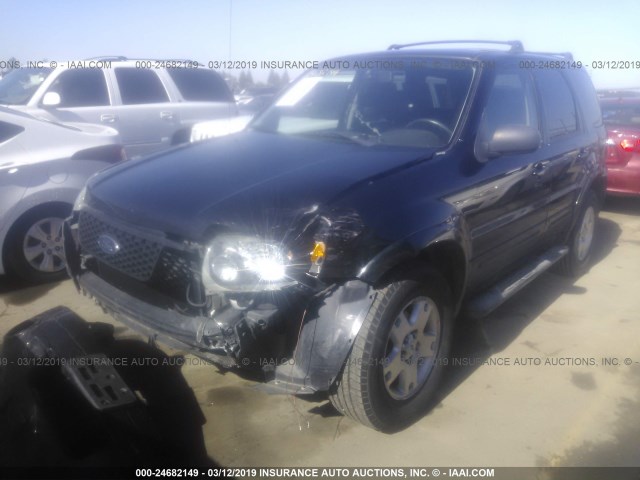 1FMCU04107KB88338 - 2007 FORD ESCAPE LIMITED BLACK photo 2