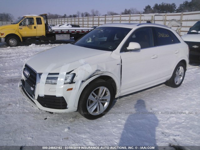 WA1JCCFS7JR010313 - 2018 AUDI Q3 PREMIUM PLUS WHITE photo 2